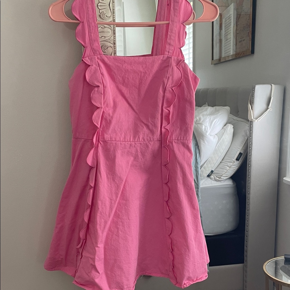 TCEC Pink Ruffle Mini Dress